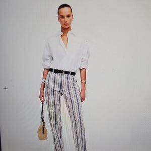 Madewell Easy Straight Pinstripe Pant